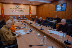 Trung ương Giáo hội họp trực tuyến Ban Chỉ đạo Đại hội Phật giáo toàn quốc lần thứ IX